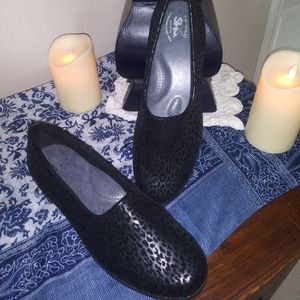 SAS Bliss Black Leopard Size 11 1/2 M Shoes